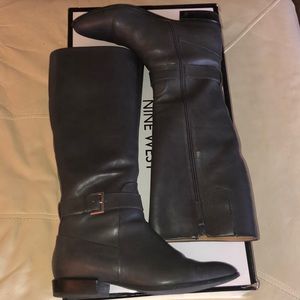 Leather riding boots
